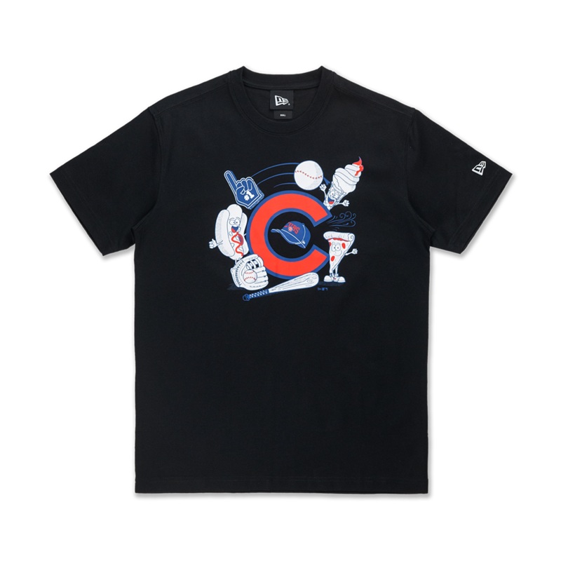 CHICAGO CUBS MLB GRAPHIC BLACK SHORT SLEEVE T-SHIRT