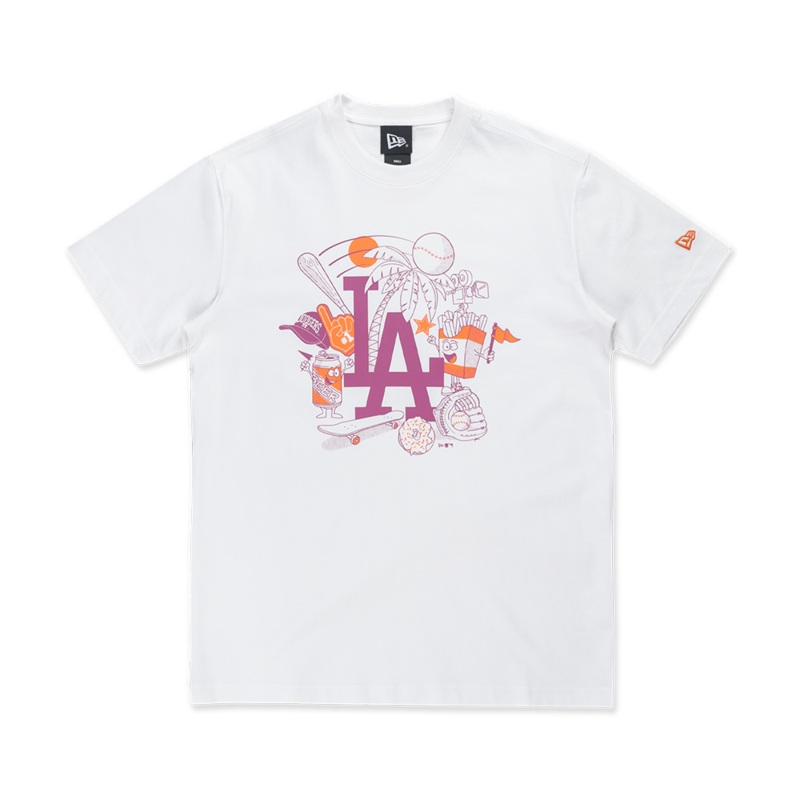 LOS ANGELES DODGERS MLB GRAPHIC WHITE SHORT SLEEVE T-SHIRT