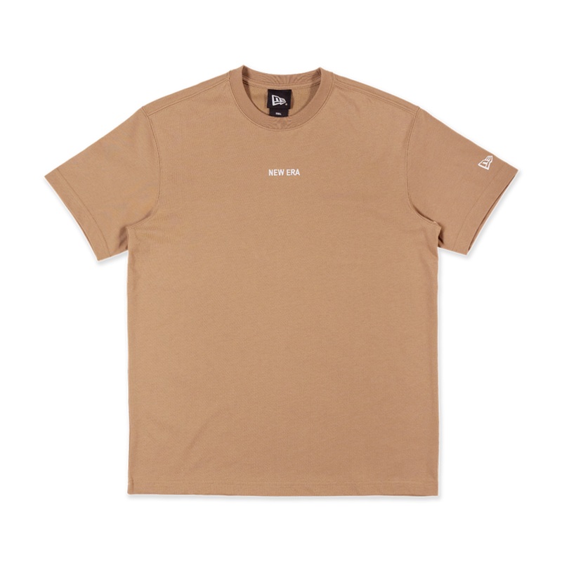 NEW ERA BASIC LOGO KHAKI SHORT SLEEVE T-SHIRT