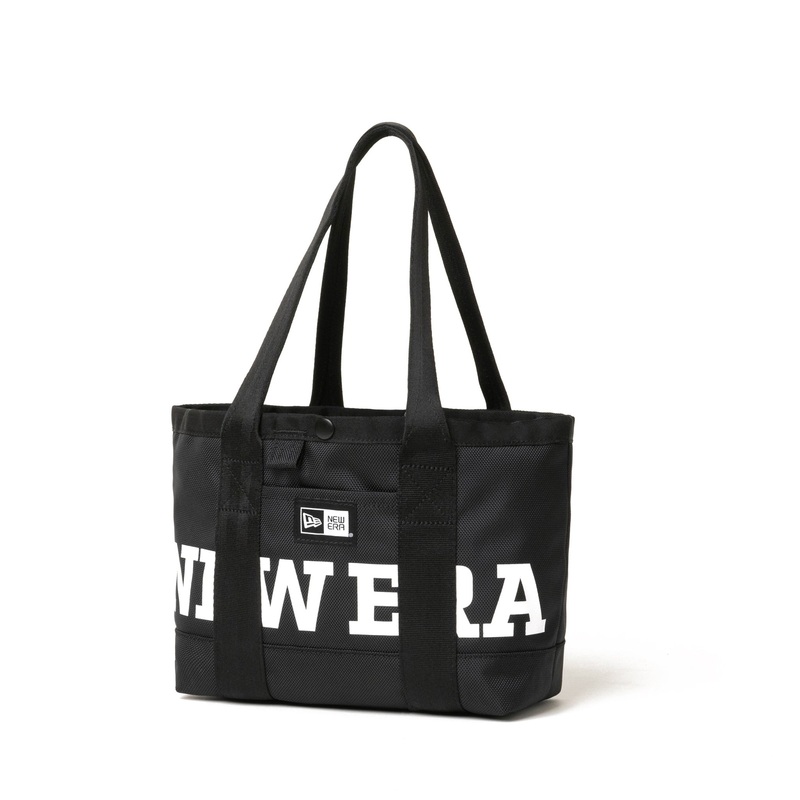 NEW ERA BLACK 6L WHITE WORDMARK LOGO MINI TOTE BAG