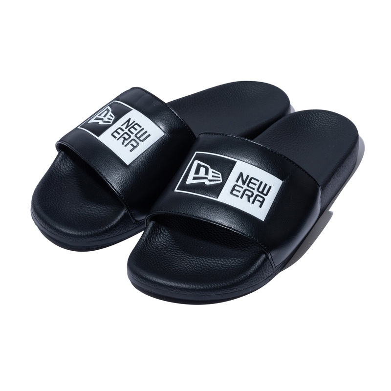 NEW ERA BOX LOGO BASIC BLACK SANDALS