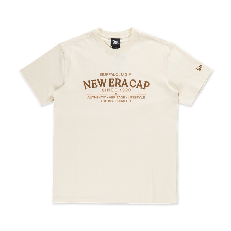 NEW ERA HERITAGE CHROME WHITE SHORT SLEEVE T-SHIRT