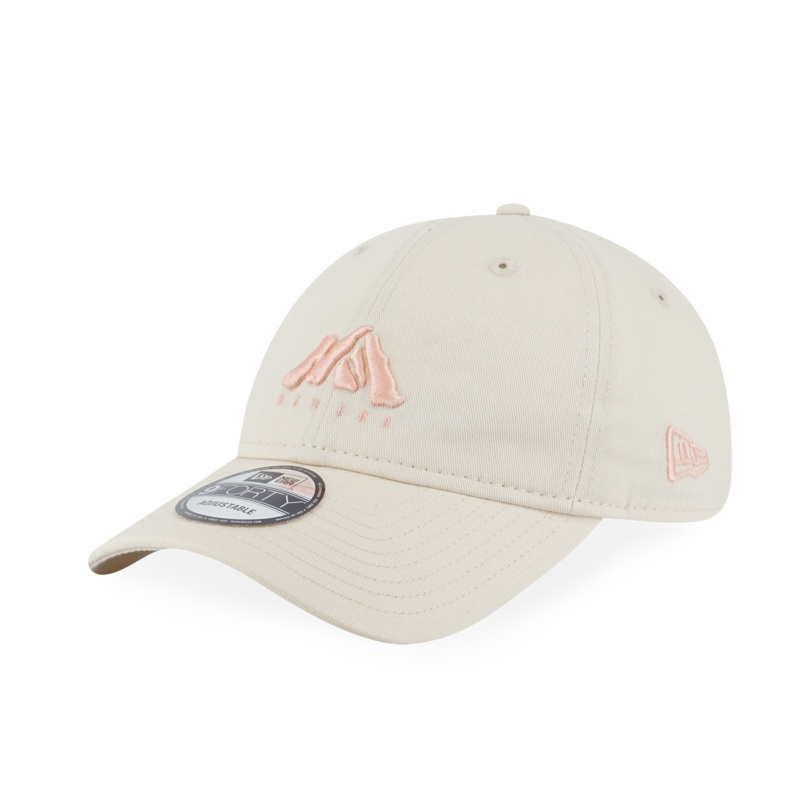 NEW ERA MOUTAIN LOGO LIGHT CREAM 9FORTY UNST CAP