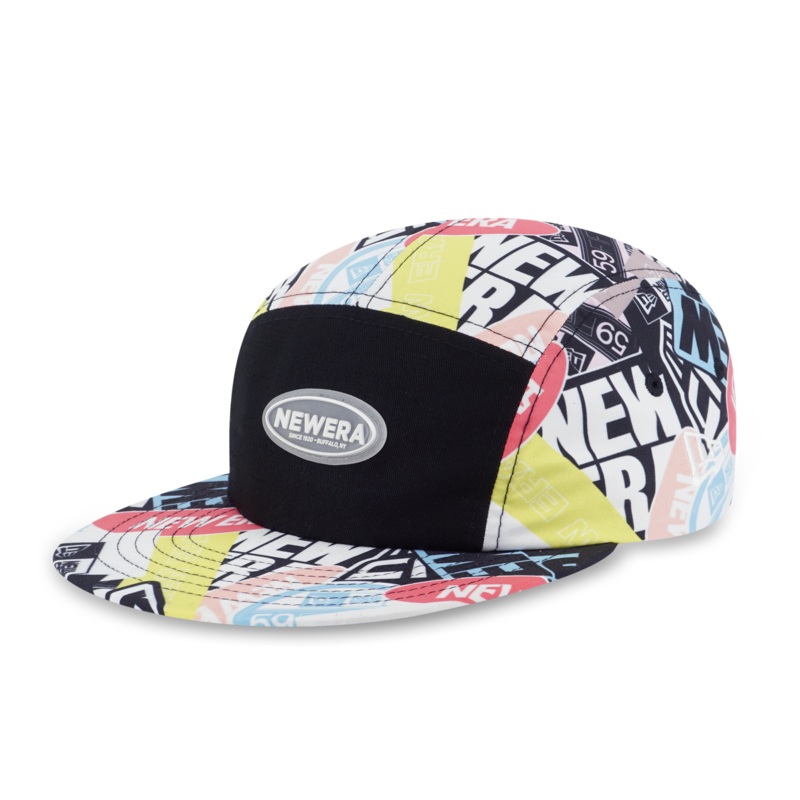 NEW ERA PARTY VIBE – STICKER BOMBING BLACK MULTI CAMPER CAP