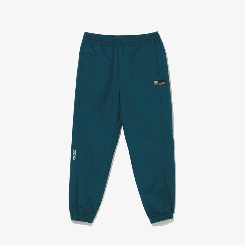 NEW ERA TECH NYLON GREEN TRACK PANTS