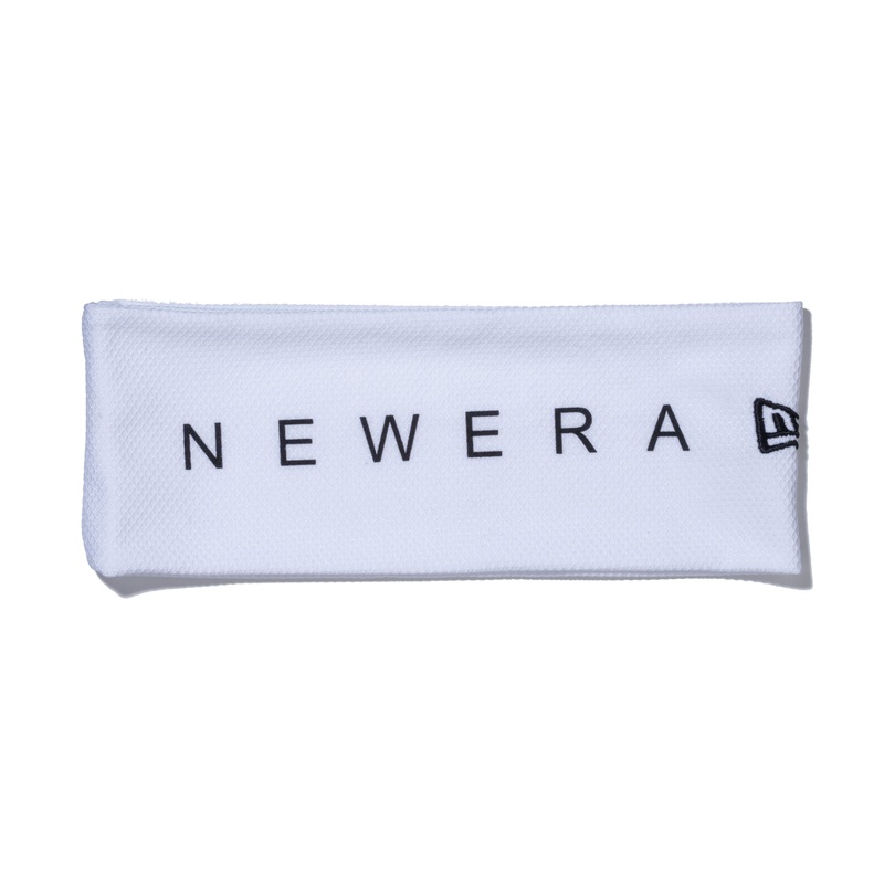 NEW ERA WORDMARK LOGO WHITE HEADBAND