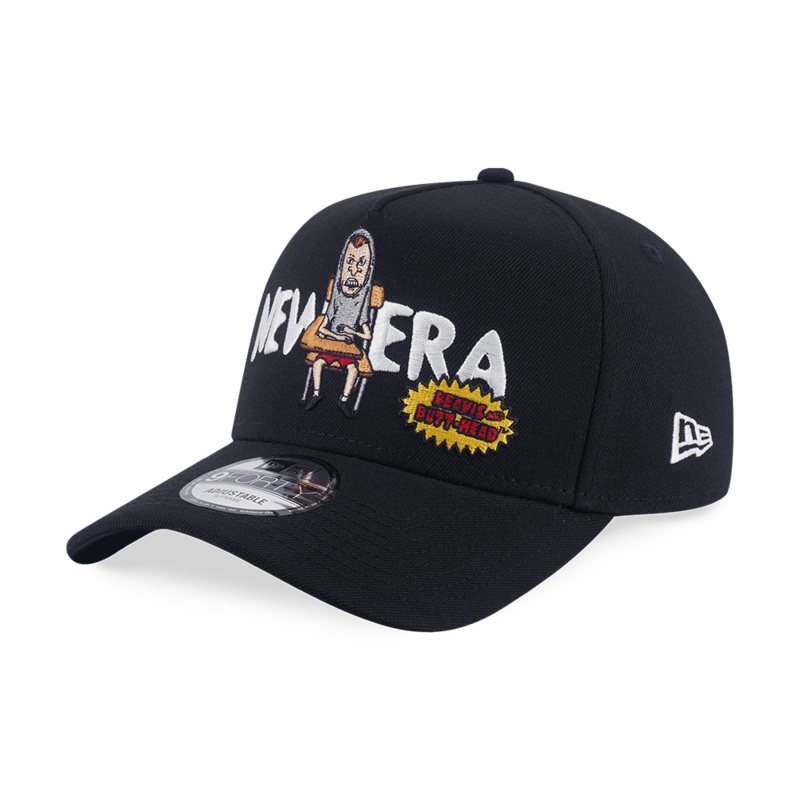 NEW ERA X BEAVIS AND BUTT-HEAD CLASSROOM BLACK 9FORTY AF CAP