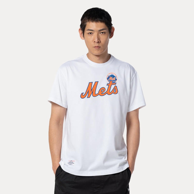 NEW YORK METSPARTY VIBE – MLB DONUT WHITE REGULAR SHORT SLEEVE T-SHIRT