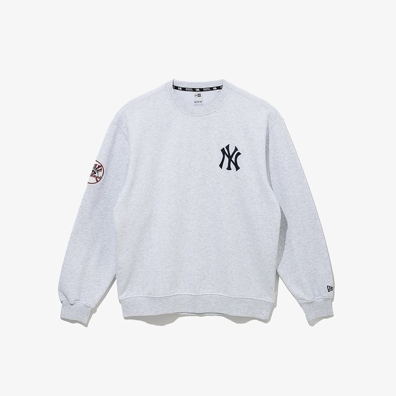 NEW YORK YANKEES TEAM LOGO GRAY SWEATSHIRT