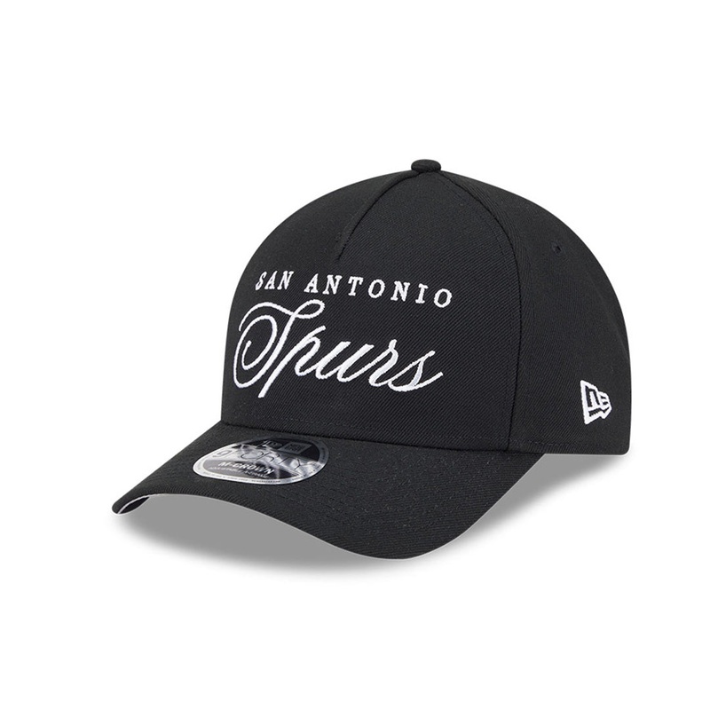 NBA SAN ANTONIO SPURS DRAFT BLACK 9FORTY M-CROWN AF CAP