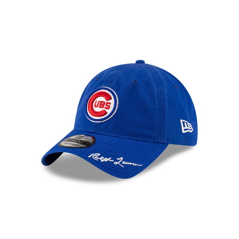 NEW ERA X RALPH LAUREN CHICAGO CUBS COOPERSTOWN BLUE 9TWENTY CAP
