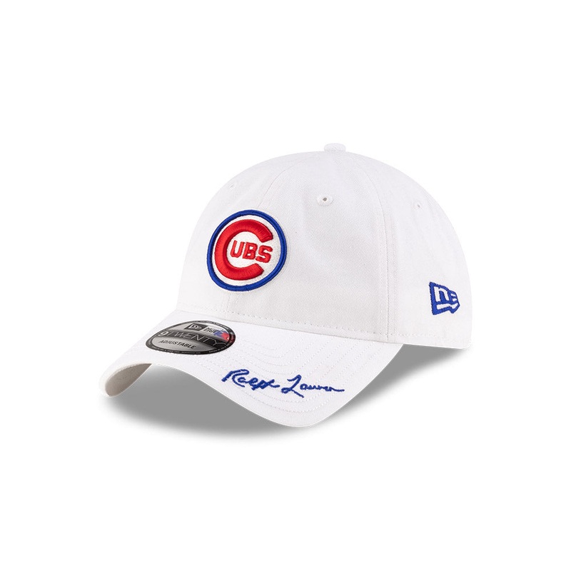NEW ERA X RALPH LAUREN CHICAGO CUBS COOPERSTOWN WHITE 9TWENTY CAP