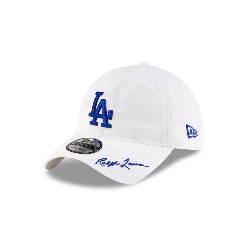 NEW ERA X RALPH LAUREN LOS ANGELES DODGERS WHITE 9TWENTY CAP
