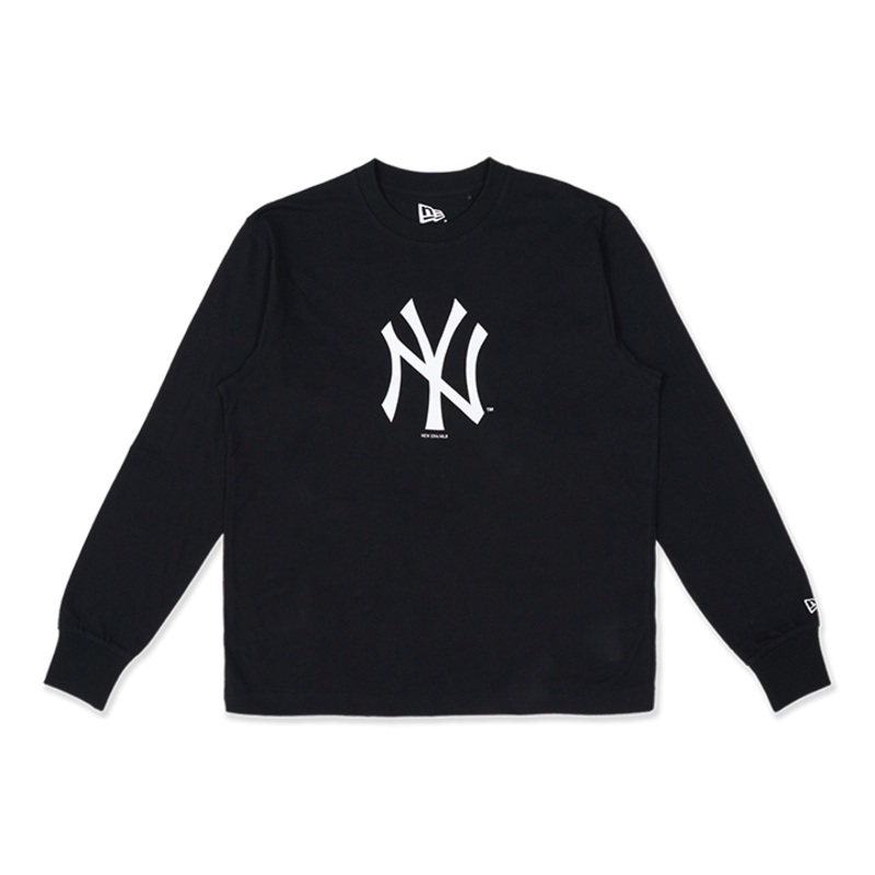NEW YORK YANKEES ESSENTIAL BLACK LONG SLEEVE T-SHIRT