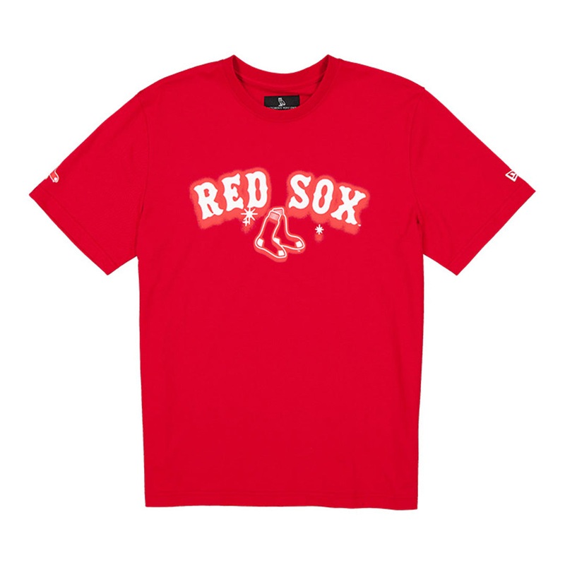 OVO X MLB BOSTON RED SOX SCARLET SHORT SLEEVE T-SHIRT