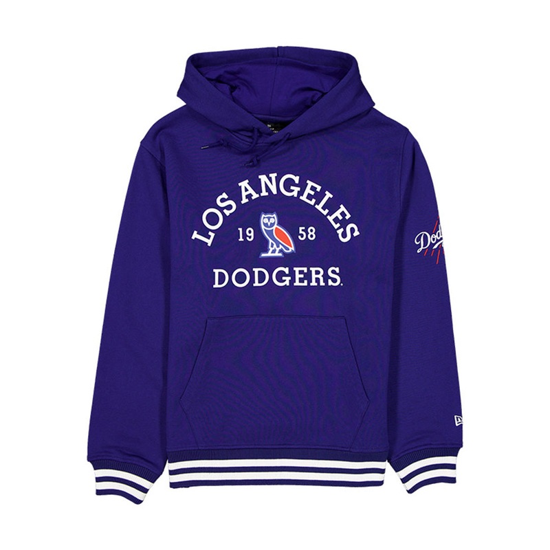 OVO X MLB LOS ANGELES DODGERS DARK ROYAL HOODIE