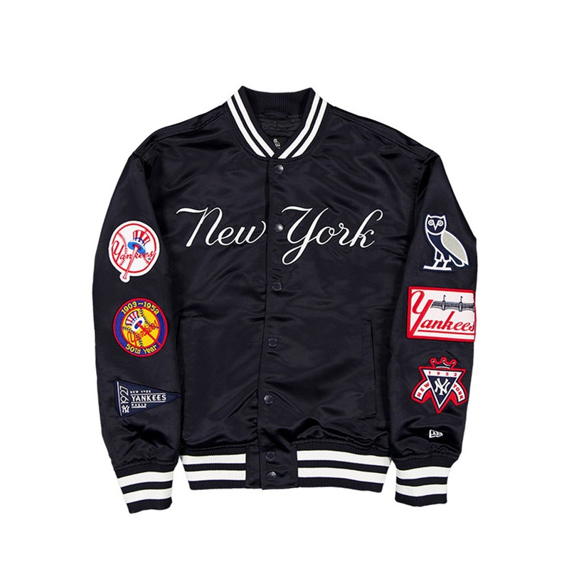 OVO X MLB NEW YORK YANKEES NAVY JACKET