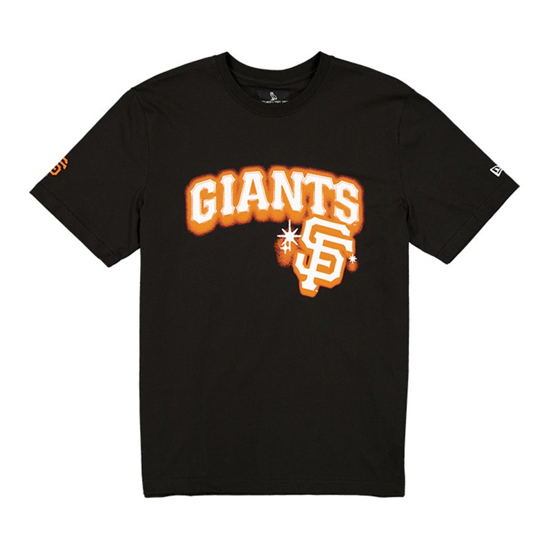 OVO X MLB SAN FRANCISCO GIANTS BLACK SHORT SLEEVE T-SHIRT