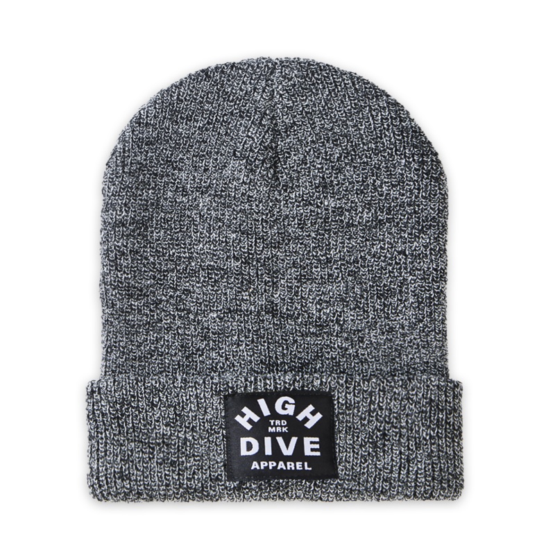 Antique Grey Beanie With Black HDA Label
