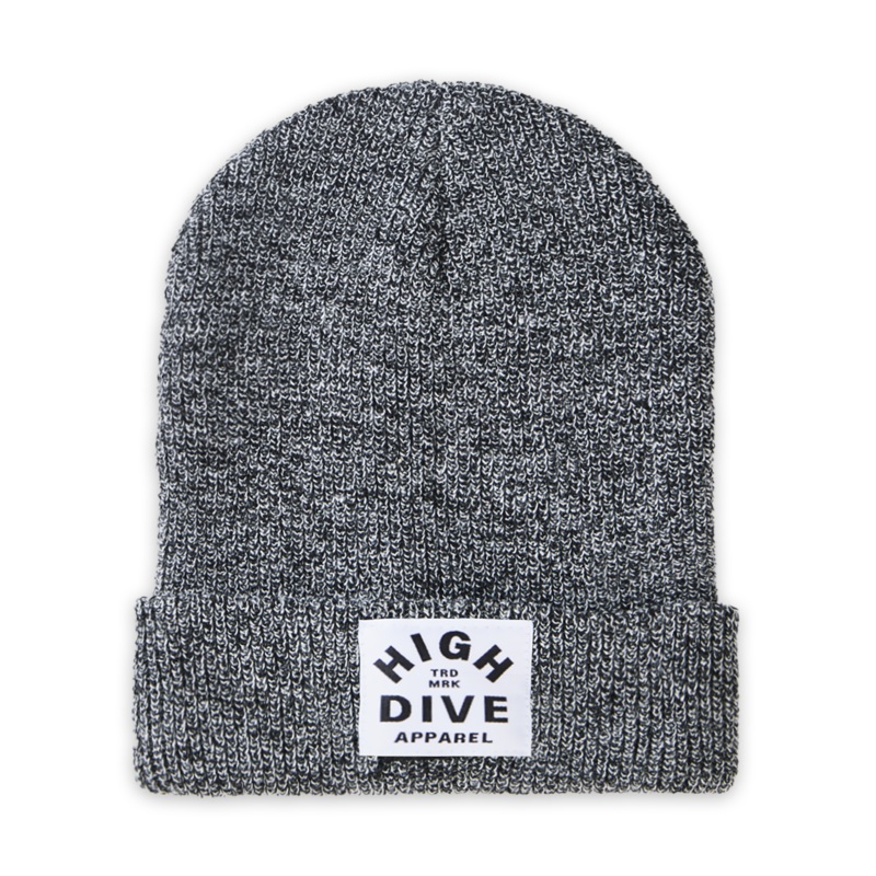 Antique Grey Beanie With White HDA Label