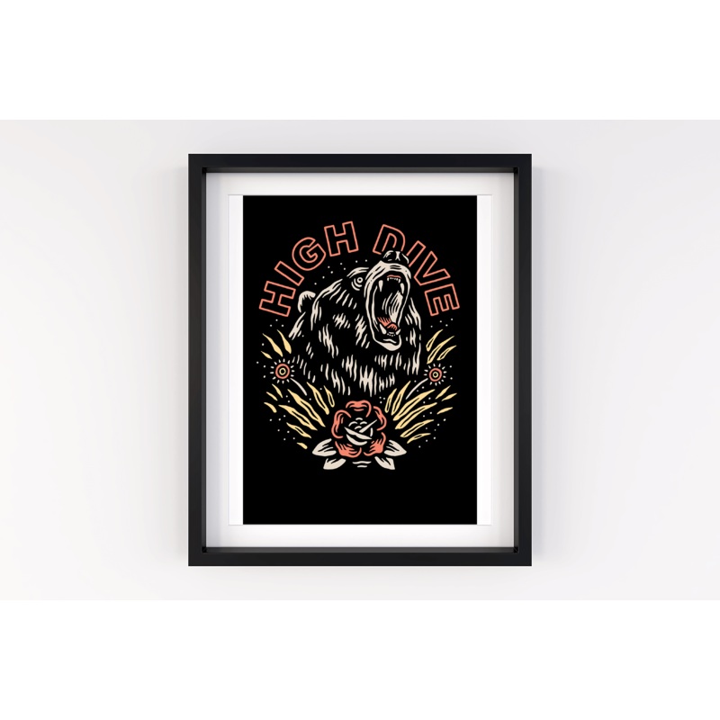 Bears, Beets, Battlestar Galactica A4 Print