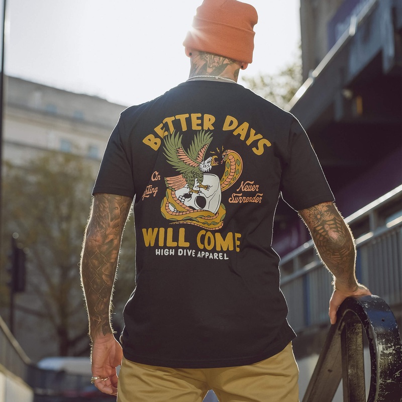 Better Days Black Tee|XS|S|M|L|XL|XXL|3XL
