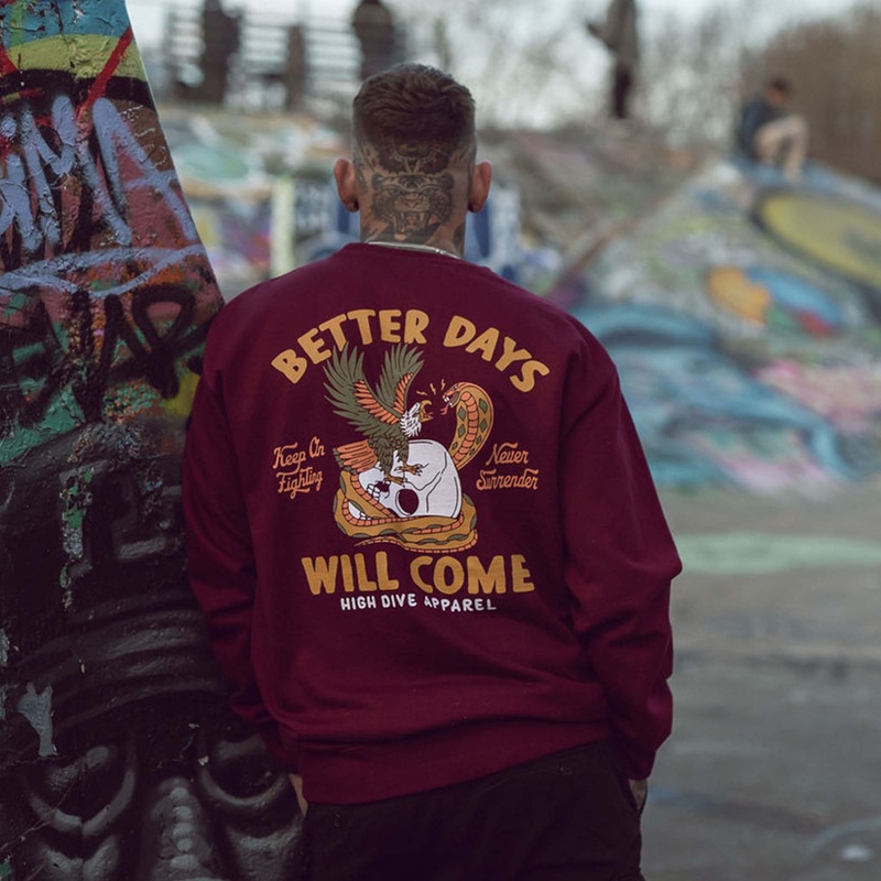 Better Days Burgandy Jumper|XS|S|M|L|XL|XXL|3XL