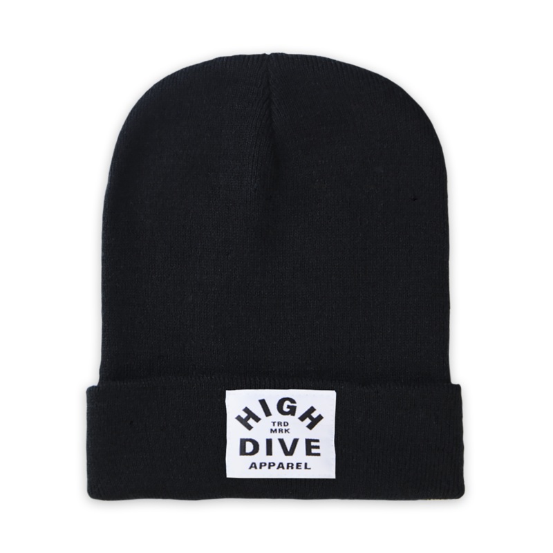 Black Beanie With White HDA Label