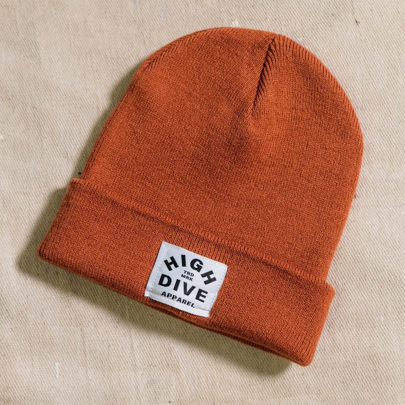 HDA Copper Beanie With White Label
