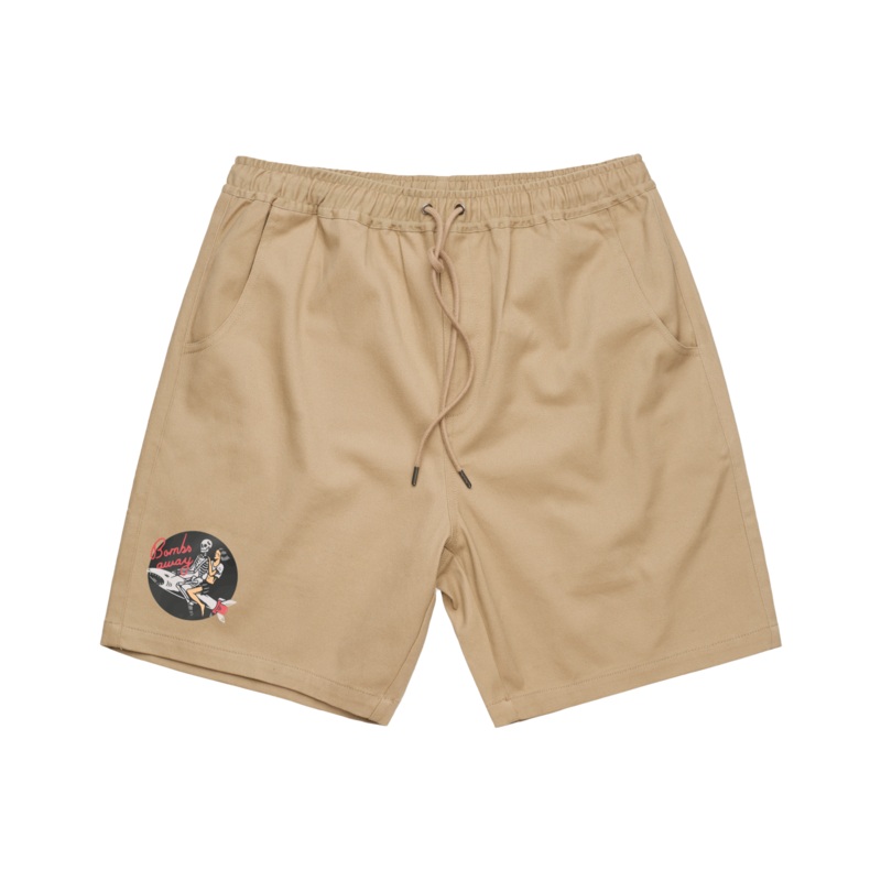 Kamikaze love Tan Walk Shorts|S-30|M-32|L-34|XL-36|XXL-38