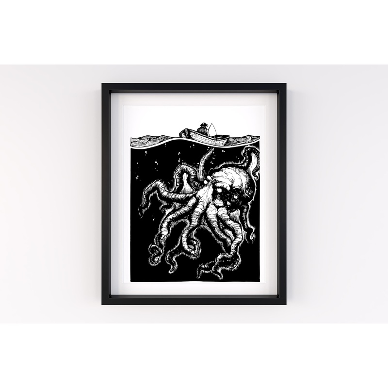 Kraken A4 Print