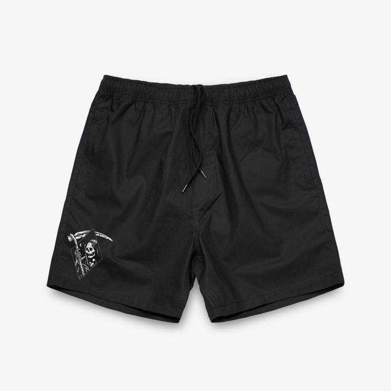 Life’s Grim Black Beach Shorts