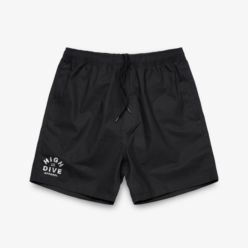 Logo Black Beach Shorts|S-30|M-32|L-34|XL-36|XXL-38