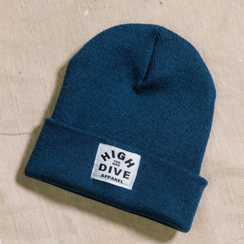 Petrol Beanie With White HDA Label