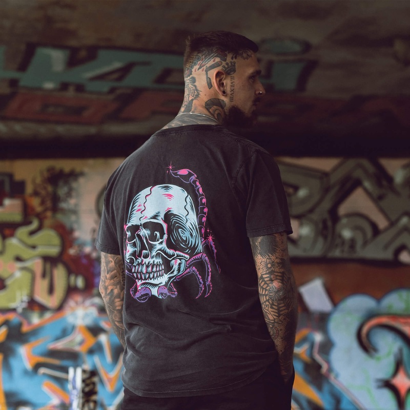 Scorpion King Stonewash Tee|XS|S|M|L|XL|XXL|3XL