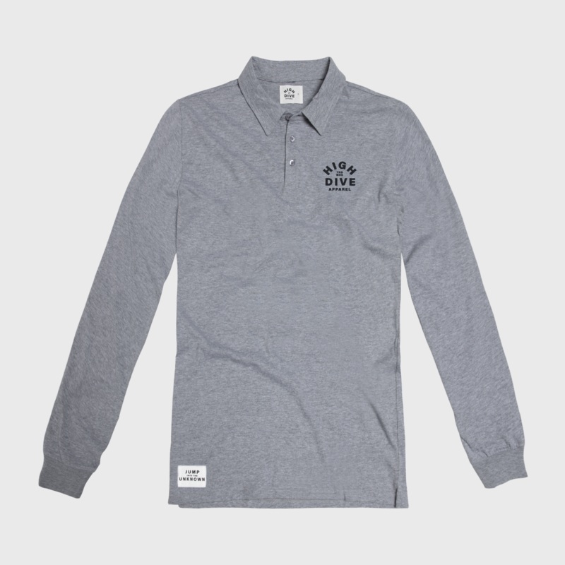 Staple Long Sleeve Polo|Black|Grey|S|M|L|XL|XXL