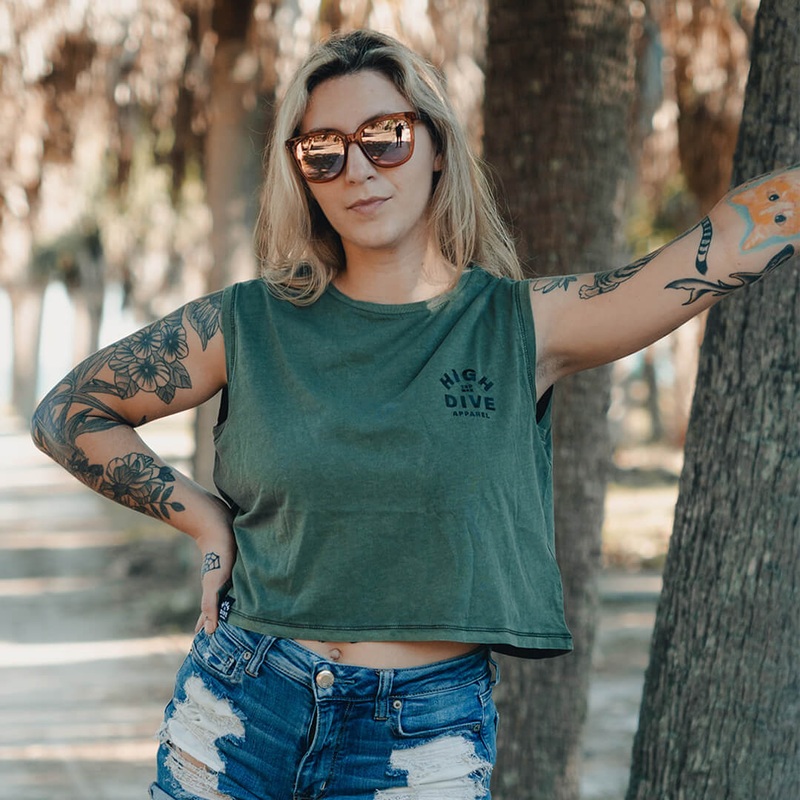 Washed Cropped Tank Top|Washed Black|Washed Khaki|Washed Grey|Washed Orange|XS|S|M|L