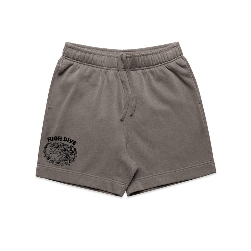 Chasing Something Faded Grey Relax Track Shorts