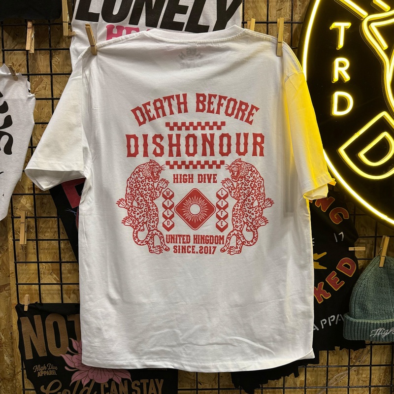 Death Before Dishonour White Tee