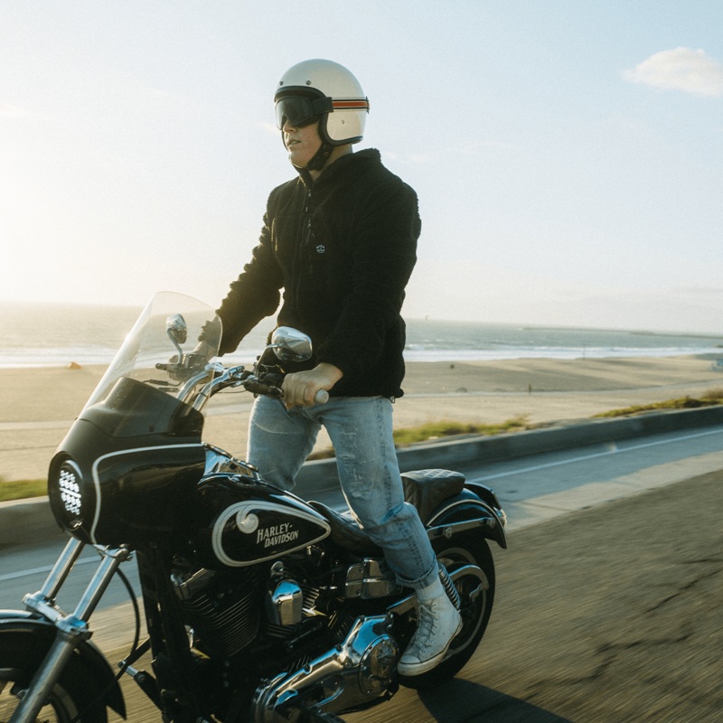 HDA Black Sherpa Fleece Jacket