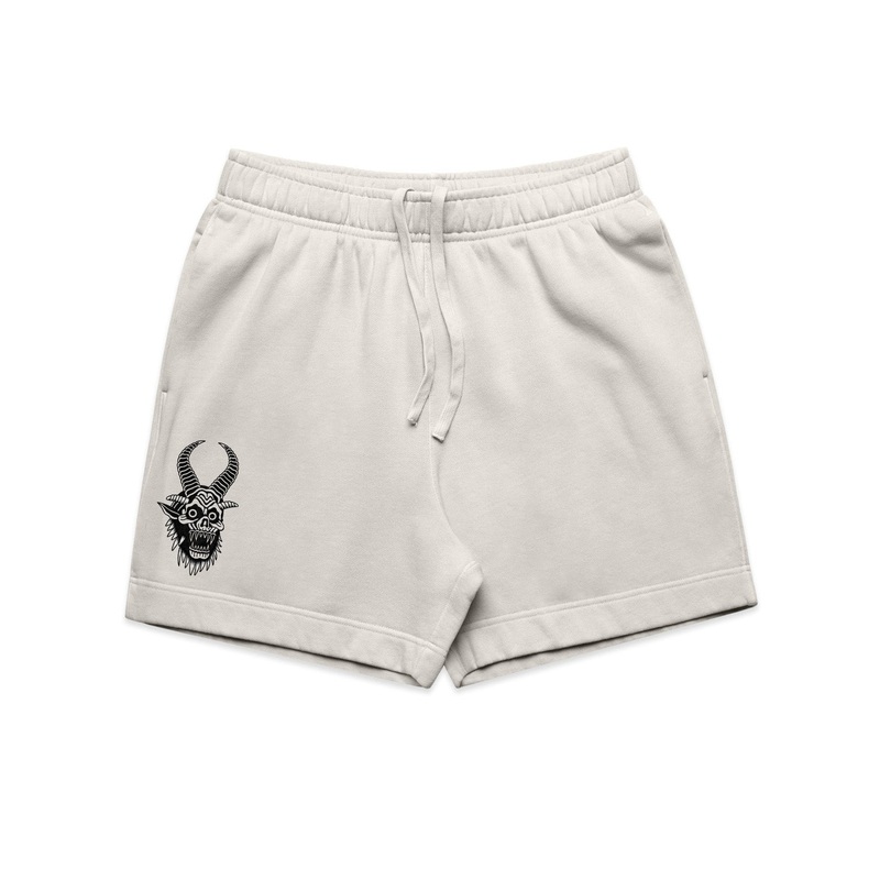 Krampus Faded Bone Relax Track Shorts