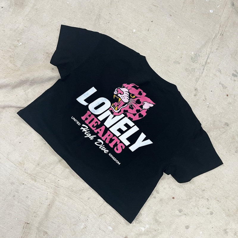 Lonely Hearts Black Crop Top|XS|S|M|L|XL