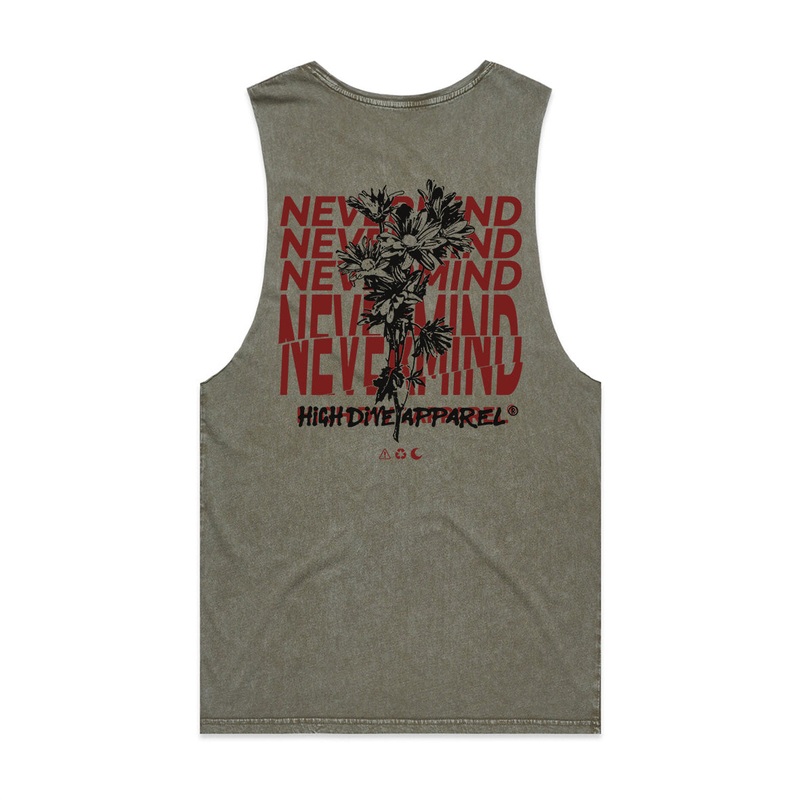 Nevermind Stonewash Moss Vest|XS|S|M|L|XL|XXL