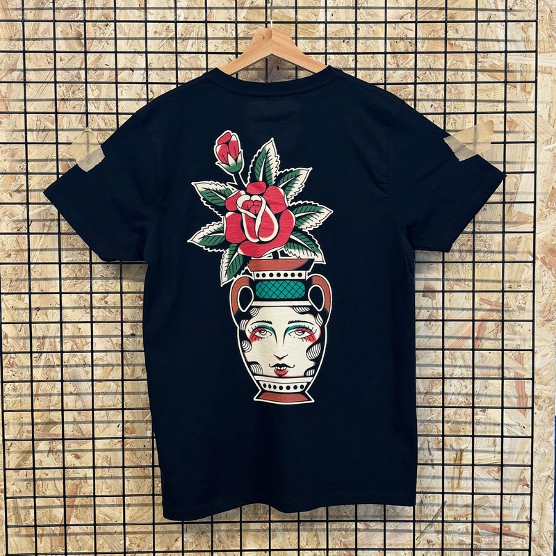 Painted Vase Black T-Shirt|XS|S|M|L|XL|XXL|3XL
