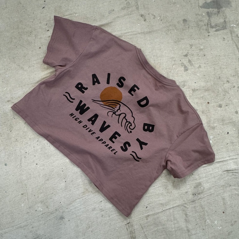 Raised By Waves Hazy Pink Crop Top