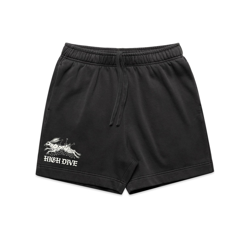 Running Into The Ground Faded Relax Track Shorts