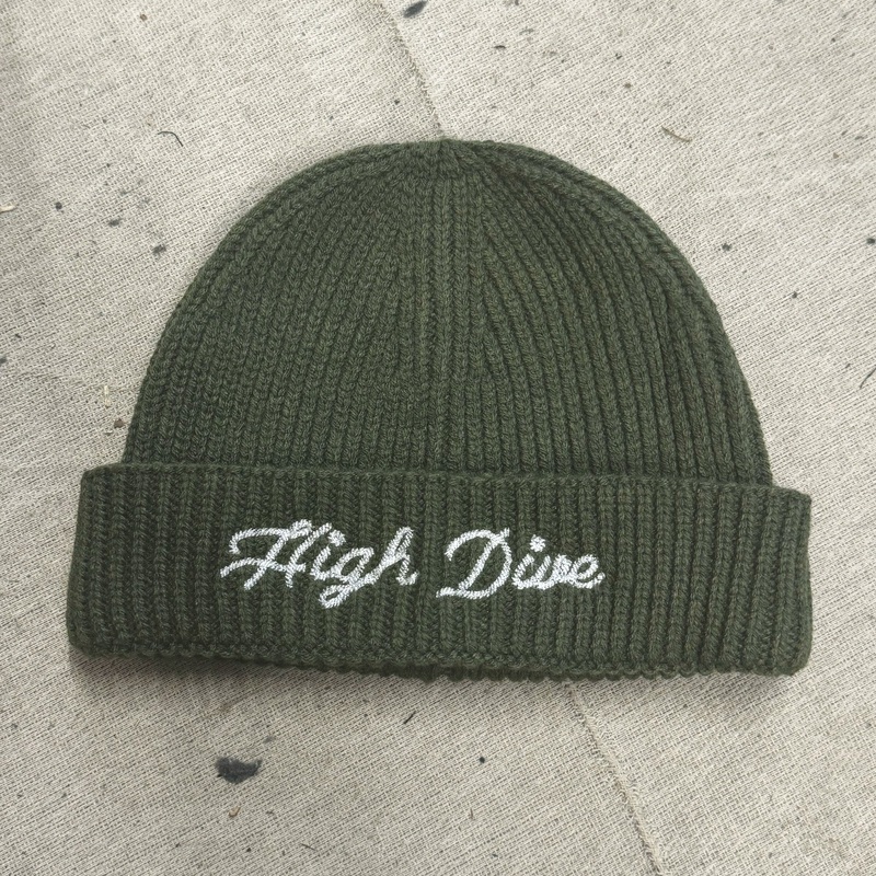 Script Trawler Beanie – Olive Green