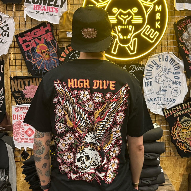 Skull & Eagle Black Tee|XS|S|M|L|XL|XXL|3XL