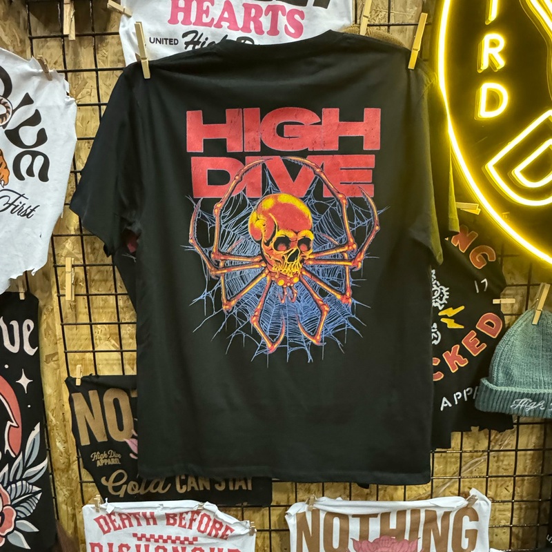 SpiderSkull Black Tee|XS|S|M|L|XL|XXL|3XL