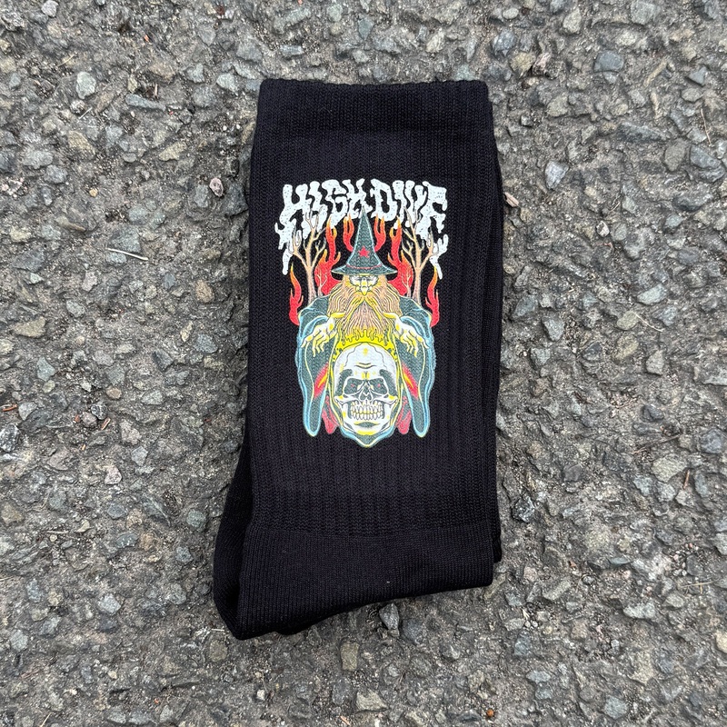 Wizard Black Socks|5-8|9-12